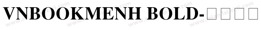 VNBookmenH Bold字体转换